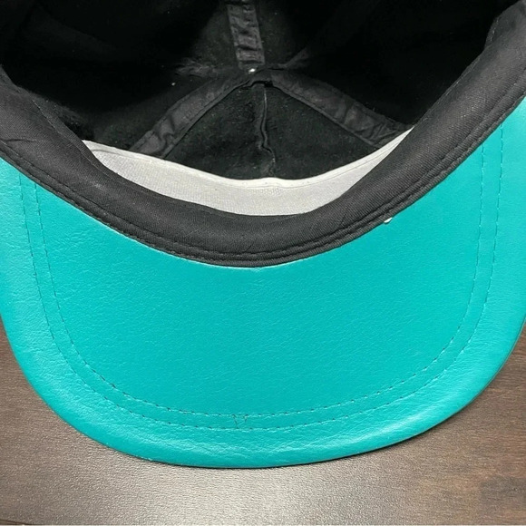 Fountain Tire Goodyear  Blimp Leather Baseball Hat - Picture 4 of 6